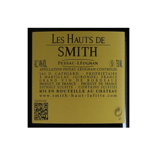 Les-Hauts-de-Smith-2015-etiquette-dos.png | 13 degrés à l'ombre - Vins et Spiritueux LesHautsdeSmithetiquettedos