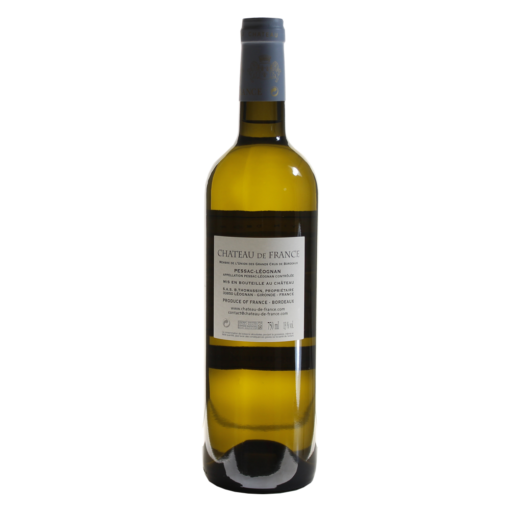 Chateau-De-France-Pessac-Leognan-Blanc-2017-dos | 13 degrés à l'ombre - Vins et Spiritueux Chateau-De-France-Pessac-Leognan-Blanc-2017-bouteille-dos