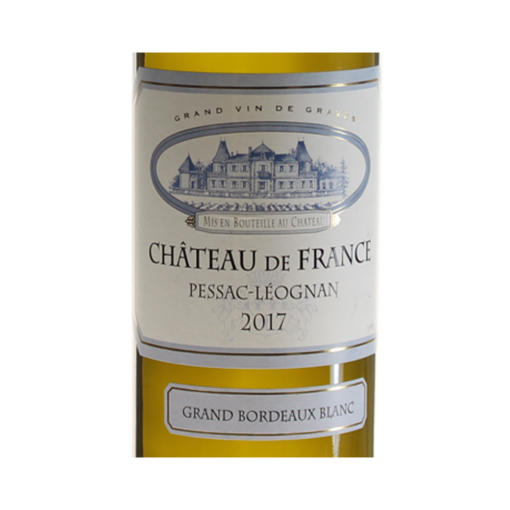 Chateau-De-France-Pessac-Leognan-Blanc-2017-etiquette-face | 13 degrés à l'ombre - Vins et Spiritueux Chateau-De-France-Pessac-Leognan-Blanc-2017-etiquette